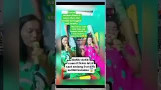 Hati hati emakquot kalau lagi karaoke sambil live nanti nasibnya seperti ibu ini irishbella shorts [upl. by Arramat]