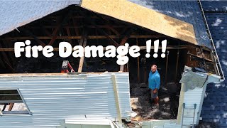 Fire Damage Repairs Seeing the damage for the first time [upl. by Enyleve356]