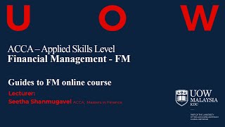 ACCA FM Online Learning Course Preview [upl. by Nnylyt573]