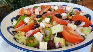 Ensalada griega de garbanzos  LAS RECETAS DEL VERANO [upl. by Adnerak810]