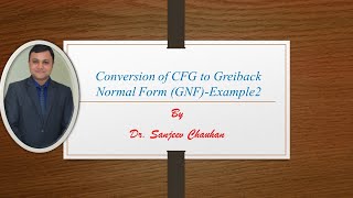 Lecture 105Conversion of CFG to Greiback Normal Form GNF Example2 [upl. by Refeinnej]