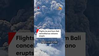 Flights to and from Bali cancelled as volcano erupts [upl. by Ciredec6]