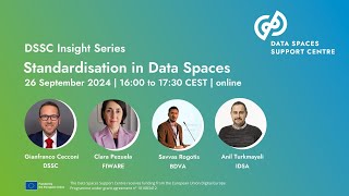 DSSC Insight series  26 09 2024  Standardisation in Data Spaces [upl. by Caesaria]