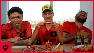 TenZ Tries Brazilian Snacks ft Sacy amp pANcada [upl. by Fernandina871]