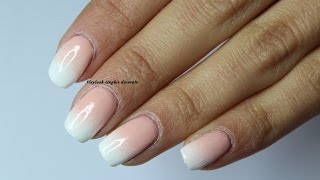 Video tutorial 140 Nail art unghie french bianca sfumata By Flaylook [upl. by Watson]