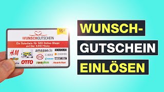 Wunschgutschein einlösen So gehts bei Amazon und ALLEN anderen  Testventure [upl. by Norford216]