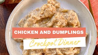 Crockpot DinnerChicken and Dumplings [upl. by Osric]