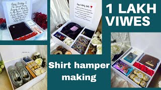 How to make Gift Hamper  Shirt Box  Classy Box  perfect gift ideas  mubiirshuart [upl. by Smailliw877]