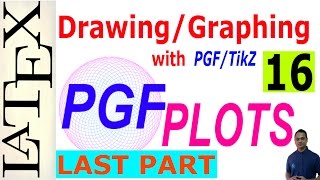 Basic and Advanced DrawingGraphing in LaTeX Using PGFTikZ PGFPLOTS Last part [upl. by Anisor]