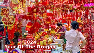 Chinese New Year 2024 Dive into Dragon Decorations in Chinatown Singapore [upl. by Ennasus]