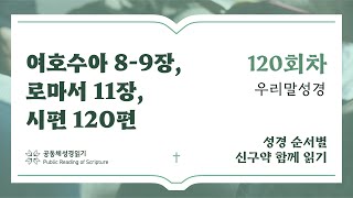 신구약 함께 읽기우리말 성경4월 29일120일차 수 89 롬 11 시 120 [upl. by Tan]