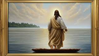 JESUS ON WATER FREE TV WALLPAPER SCREENSAVER TV ART [upl. by Tsai323]