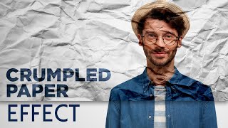 How to create a crumpled paper effect in photoshop  Photoshop tutorial [upl. by Melita24]