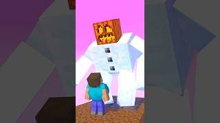 Rage Run 2 Steve VS Mutant Snow Golem Funny Animation [upl. by Meerek]