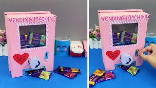 DIY candy vending machine 🌸 paper craft  gift idea easy craft how to make art and craft shorts [upl. by Ydarg681]