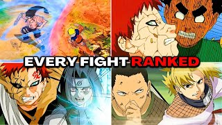 Ranking Every Fight In The Naruto Chunin Exams [upl. by Cyrillus]