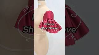 EP11 How to make flounce short sleeve  Easy sewing tutorial  handmade [upl. by Sherman867]