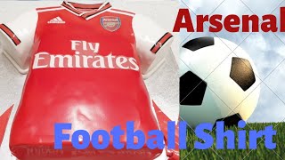 Arsenal Football Shirt Easy and Simple Learn how to make this shirt [upl. by Nirb]