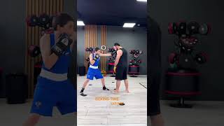 Boxing Workout With foot work Padding 🥊 boxing padwork boxingpractice sports boxingtraining [upl. by Asusej]