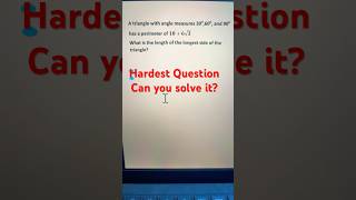 Digital SAT’s Hardest Triangle Question DigitalSAT maths SATMath geometrydash satmathhacks [upl. by Vinnie]