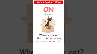 PREPOSITIONS of PLACE 1 Inglés para niños shorts [upl. by Lacim659]