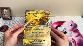 More 151 Unboxings Zapdos and Alakazam EX Boxes ASMR No Commentary  Saturday Morning Pokémon [upl. by Akemed383]