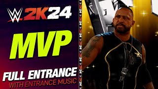 MVP WWE 2K24 ENTRANCE  WWE2K24 MVP ENTRANCE THEME [upl. by Greenlee]