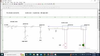 4 Electrical Engineering Drawing The schematic circuit and the executive circuit to operate a lamp [upl. by Thacher412]