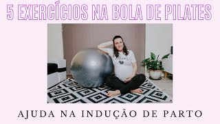 5 Exercícios fáceis para GRÁVIDAS com BOLA de pilates [upl. by Nevada]