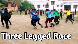 Three Legged Race 🏃  KGKHMC MORADABAD  Sports Week 2023 [upl. by Ydnec]