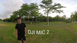 Insta360 X4 vs DJI MIC 2 Audio comparison 藍牙無線麥克風收音實測 [upl. by Susejedairam]