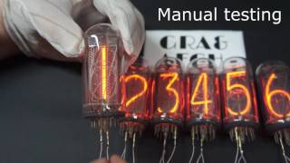 IN18 Nixie Clock Test GRA amp AFCH [upl. by Anilec]