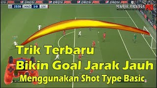 Trik Bikin Goal Jarak Jauh Hampir Dari Tengah Lapangan  PES 2018 [upl. by Anna719]