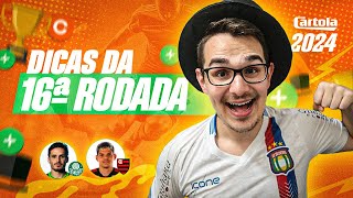 DICAS 16 RODADA  CARTOLA FC 2024  PALMEIRAS E FLA PRA MITAR DE NOVO [upl. by Higley]