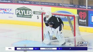 Erie Otters welcome Gaudreau to the net Lalonde traded to Sarnia [upl. by Dnarud444]