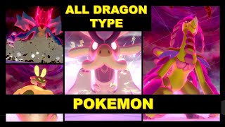 All Dragon Type Pokemon Dynamax forms and moves  Pokemon Sword and Shield [upl. by Aicat]