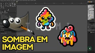 Como colocar sombra na imagem GIMP [upl. by Joannes]