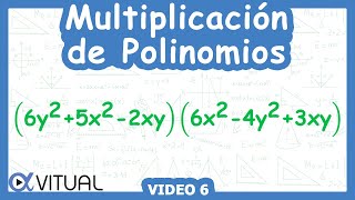 Multiplicación de Polinomios  Video 6 [upl. by Ahsuas]