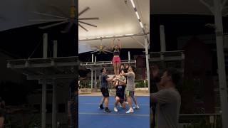 quotTaking the kneequot to a whole new level 🤯 cheer short stunt sport [upl. by Ybloc]