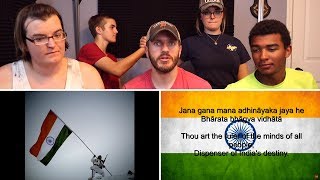 Indias National Anthem REACTION  Happy Independence Day [upl. by Hepzi]