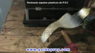 Aplicador de flockado electrostático caja de flocado [upl. by Russom420]