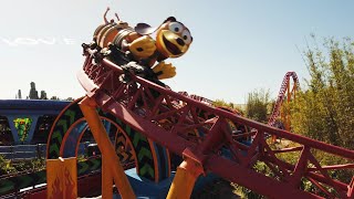 Slinky Dog Dash Roller Coaster Ambience at Disneys Hollywood Studios · Walt Disney World 4K [upl. by Jasmin115]