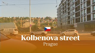 Kolbenova street  Prague Czech Republic [upl. by Killarney429]