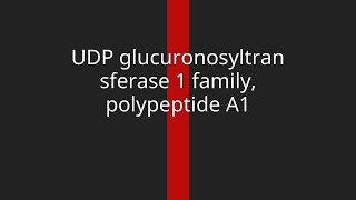 UDP glucuronosyltransferase 1 family polypeptide A1 [upl. by Llebpmac]