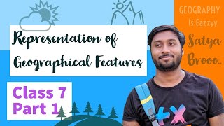 Representation of Geographical FeatureGeographyClass 7Hindi ExplanationICSESatya PrakashPart 1 [upl. by Ennahtur]