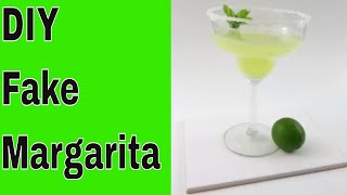 DIY Resin Margarita looks real but is actually fake faux food Use as a prop or to fool your friends [upl. by Ondrea]