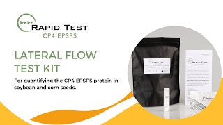 Rapid Test CP4 EPSPS  for quantifying the CP4 EPSPS protein in soybean and corn seeds [upl. by Pace929]