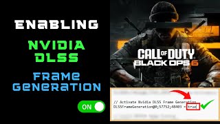 How to Enable Nvidia DLSS Frame Generation in Black Ops 6 BO6 Call of Duty  Boost FPS amp Optimize [upl. by Arraeis]