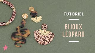 TUTORIEL  Bijoux imprimé Léopard  Tendance Bijoux Rentrée 2024 [upl. by Olnek143]