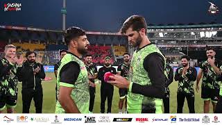 Shaheen Afridi Presents ICC T20 Team of the Year Cap to Haris Rauf [upl. by Ayokahs]